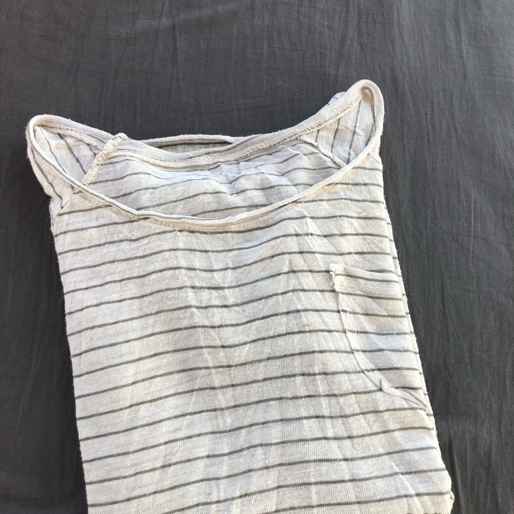 Striped shirt with pocket